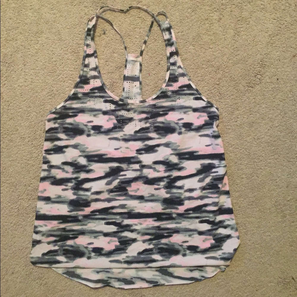 Lululemon pink camouflage tank top!