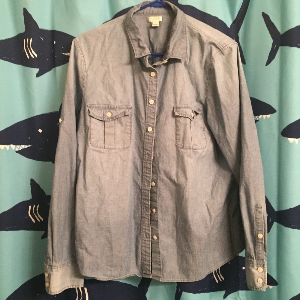 Women's Jcrew chambray button down