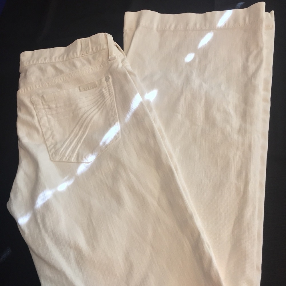 Seven all mankind.... white (Dojo style) wide leg