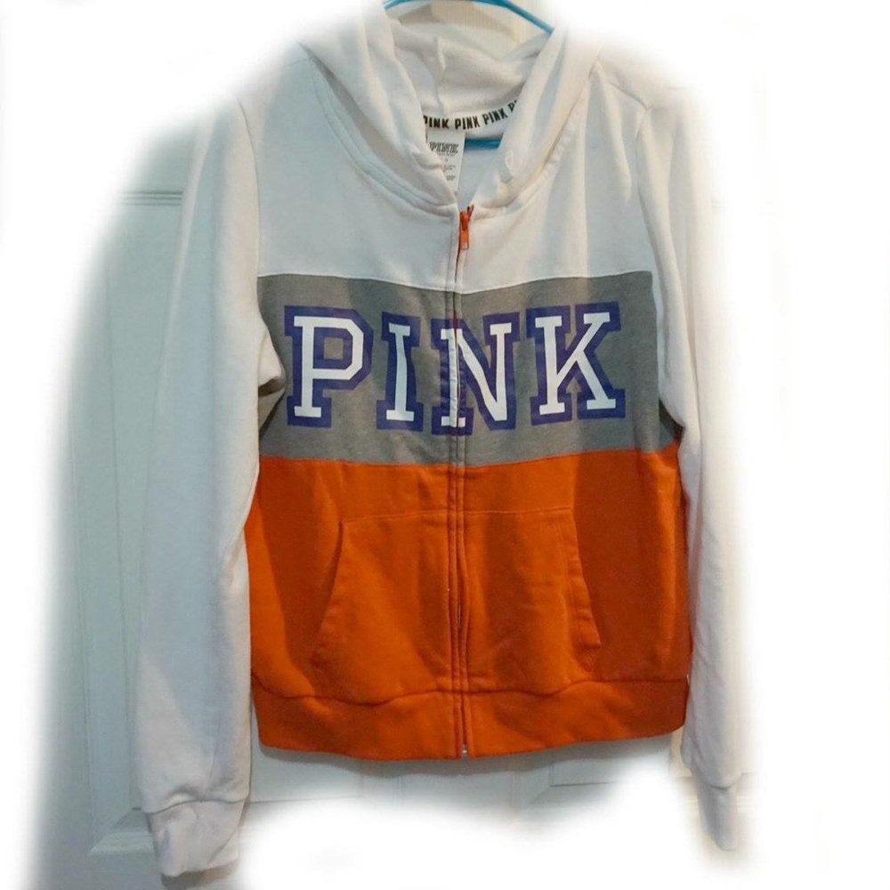 VS Pink stripe hoodie
