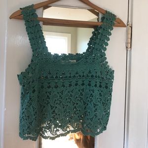 Urban Outfitters Crochet Crop Top S