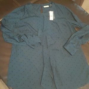 NWT NY&Co Ruffle Front Blouse