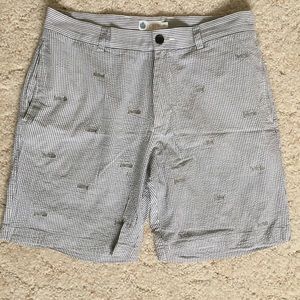 J.Crew Factory men's seersucker critter shorts