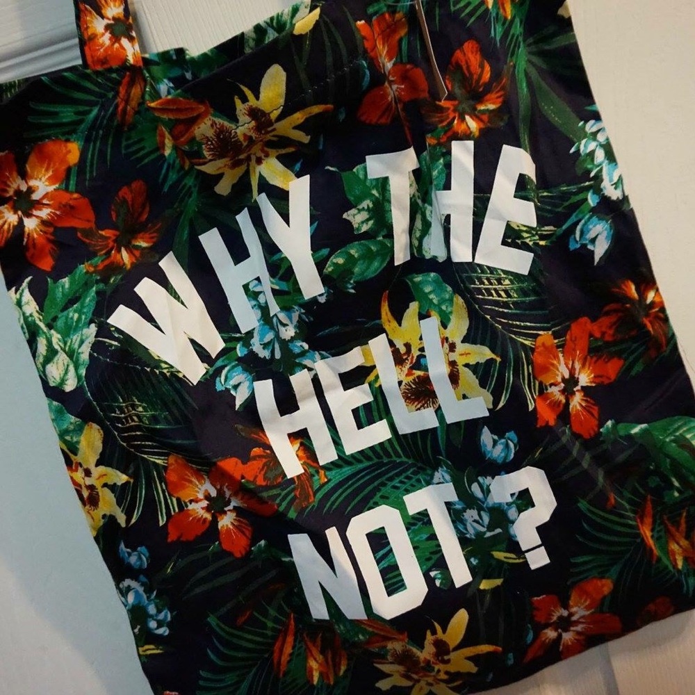 AE Why the Hell Not? Tote bag