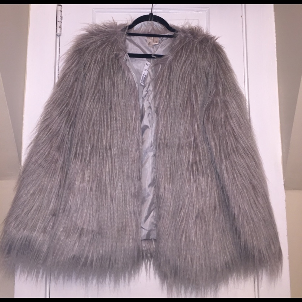 Faux fur jacket