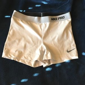 white Nike spandex