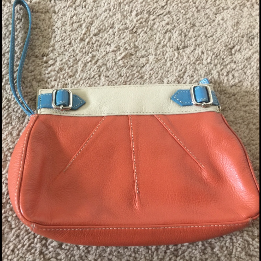 Orange wristlet