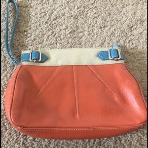 Orange wristlet