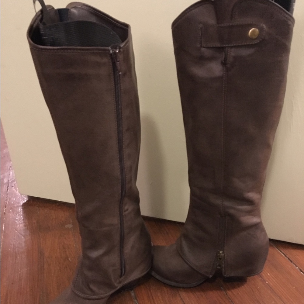 Fergalicious tall leather boots