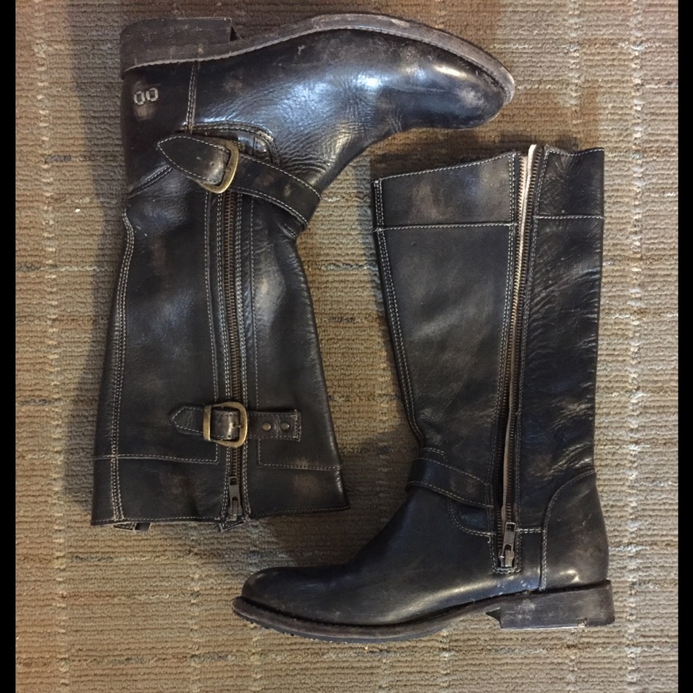 Bed Stu GOGO Black Handwash Boots