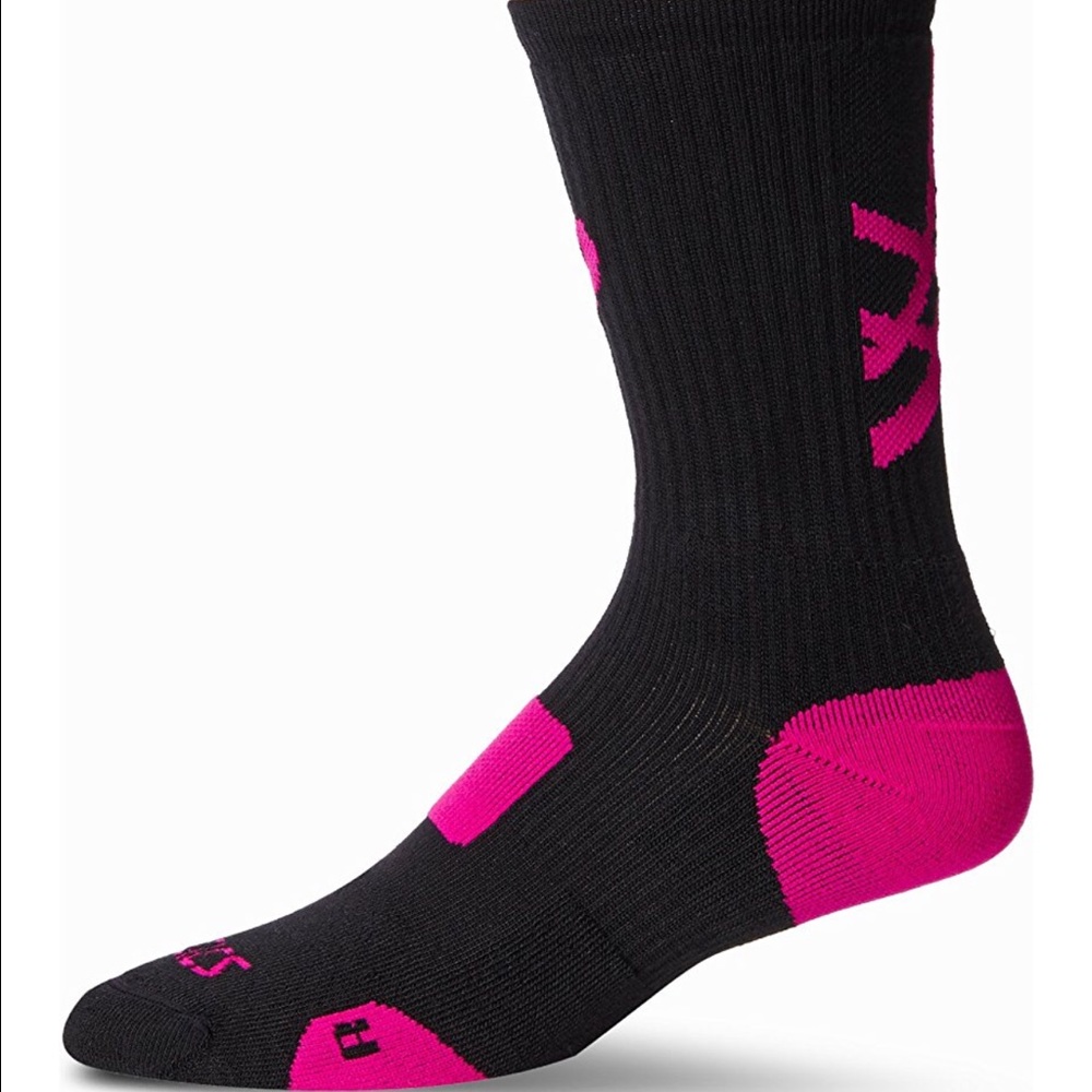 ASICS Team Tiger Crew Socks black/pink glo