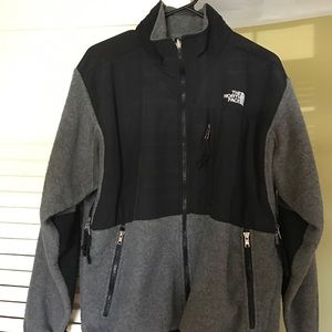 Size L women's black & grey North Face fleece