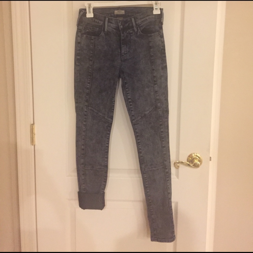 ❌❌SOLD❌❌True Religion acid washed moto skinny
