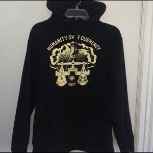 Obey Hoodie "Humanity Over Currency"