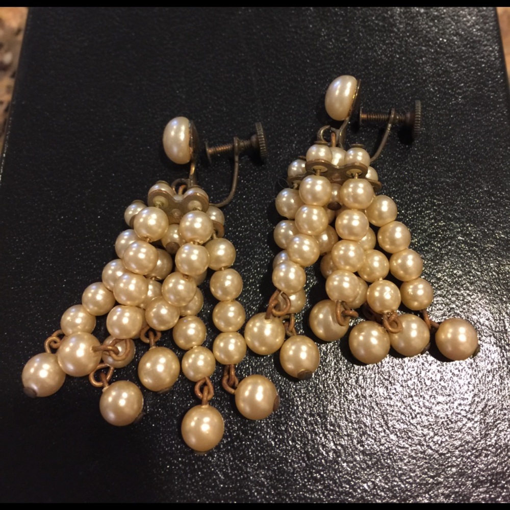 Vintage twist back earrings