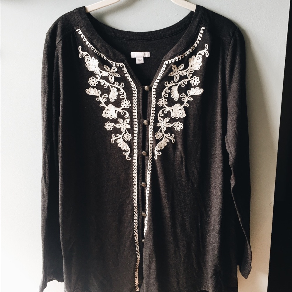 Long-Sleeved Button Up.