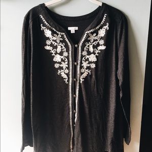 Long-Sleeved Button Up.