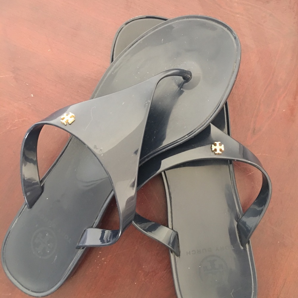 Tory Butch Jelly Sandal (Navy)