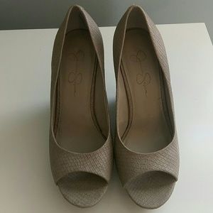 Jessica Simpson wedge heels, sz 8