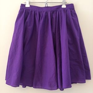 Gorgeous purple cotton j.crew skirt
