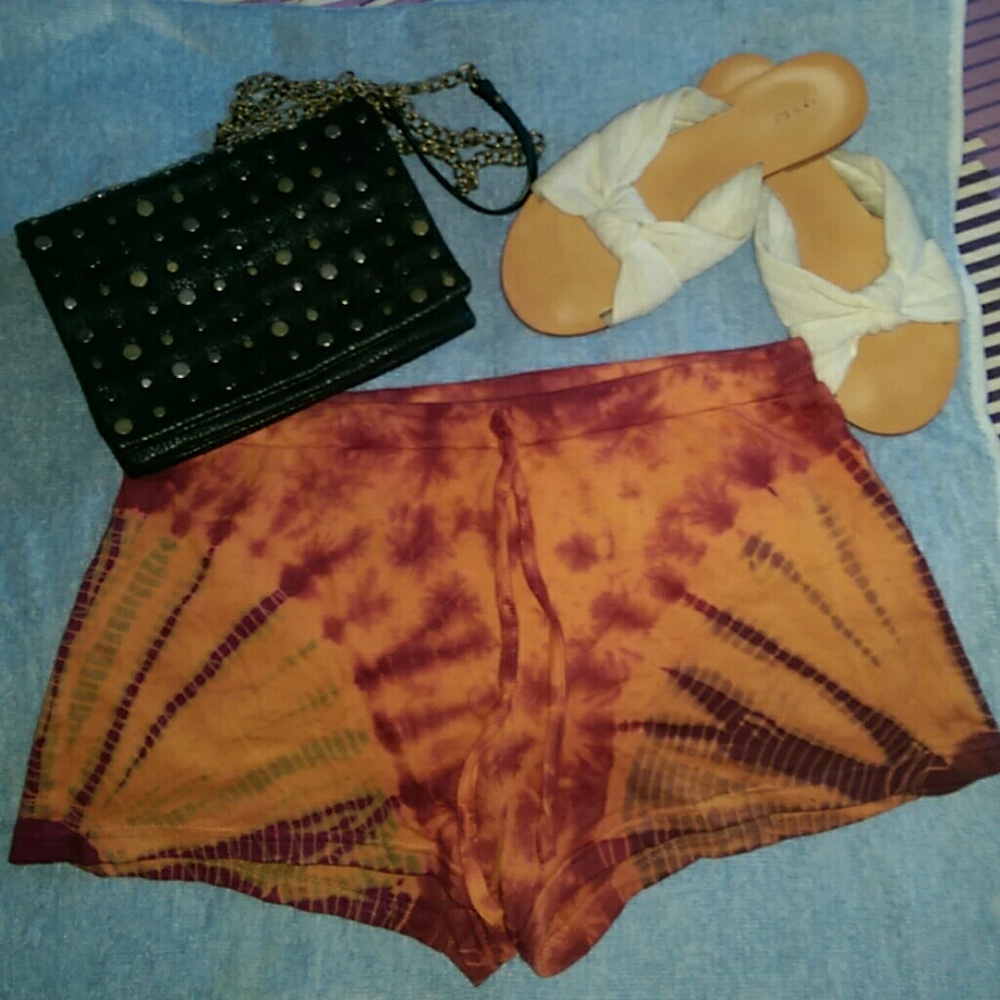 UO tie dye cotton shorts