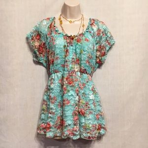 Cato Women's Floral Blouse