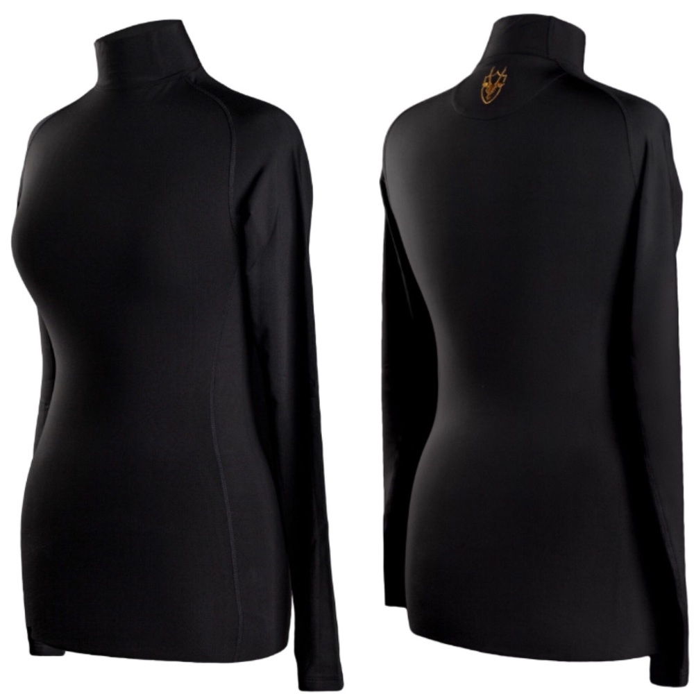 Coates Golf Long Sleeve Cuff Neck (black)