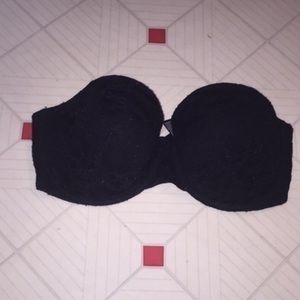 Black lace bra
