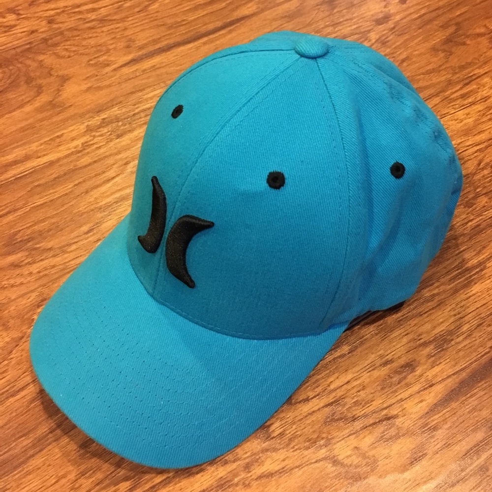 Men's Hurley Blue Flex Fit Hat L-XL