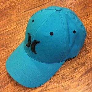 Men's Hurley Blue Flex Fit Hat L-XL