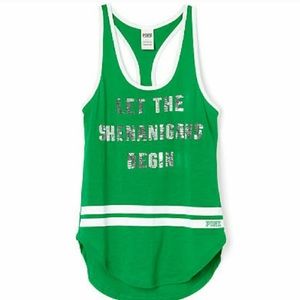 VS PINK ☘️ st pattys day tank