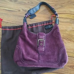 Coach suede purse