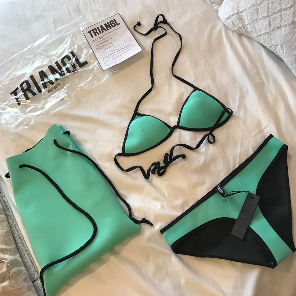 Triangl teal bikini