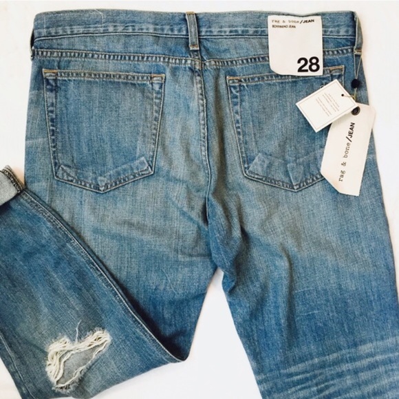 R&B Distressed Boyfriend Jeans - Picture 3 of 6