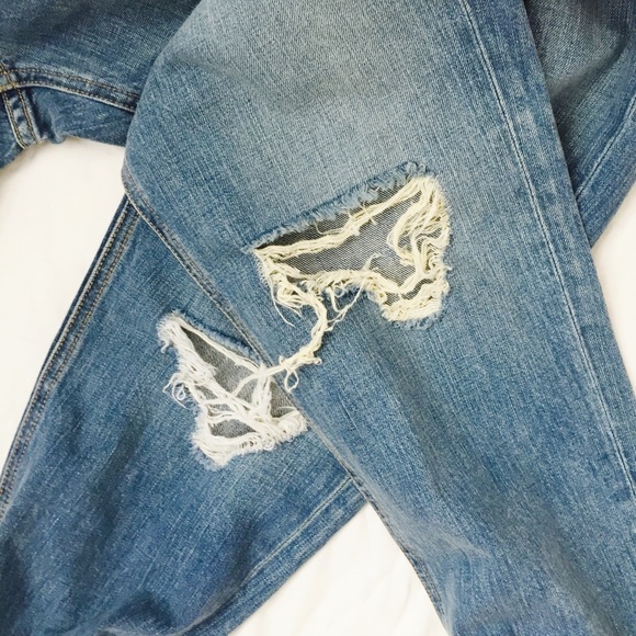 R&B Distressed Boyfriend Jeans - Picture 4 of 6