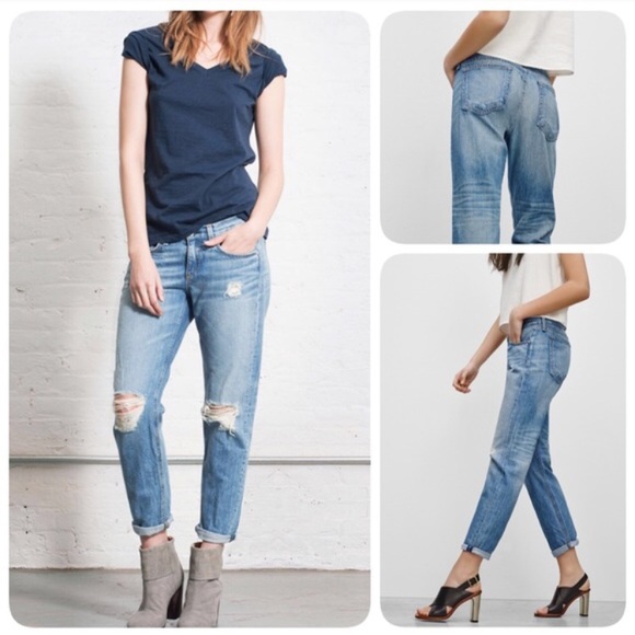 R&B Distressed Boyfriend Jeans - Picture 5 of 6