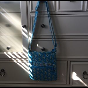 NEVER USED Vera Bradley Bermuda Blue Crossbody Bag