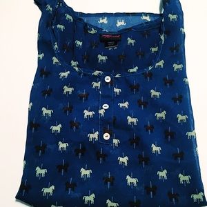 torrid Tops - EUC Chiffon Carousel Horse Tank torrid Tops - EUC Chiffon Carousel Horse Tank