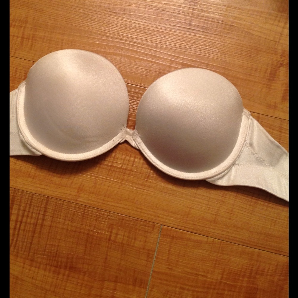 White strapless bra 34B