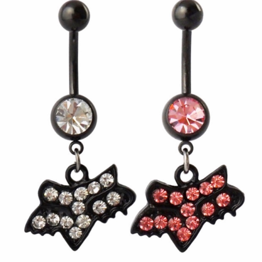 4hr FLASH SALE ! 2 fox racing belly navel rings