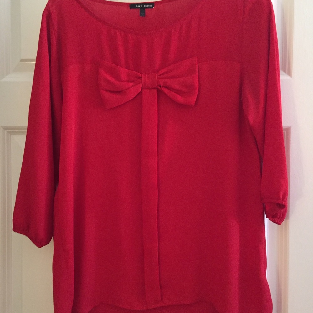 Red dress shirt