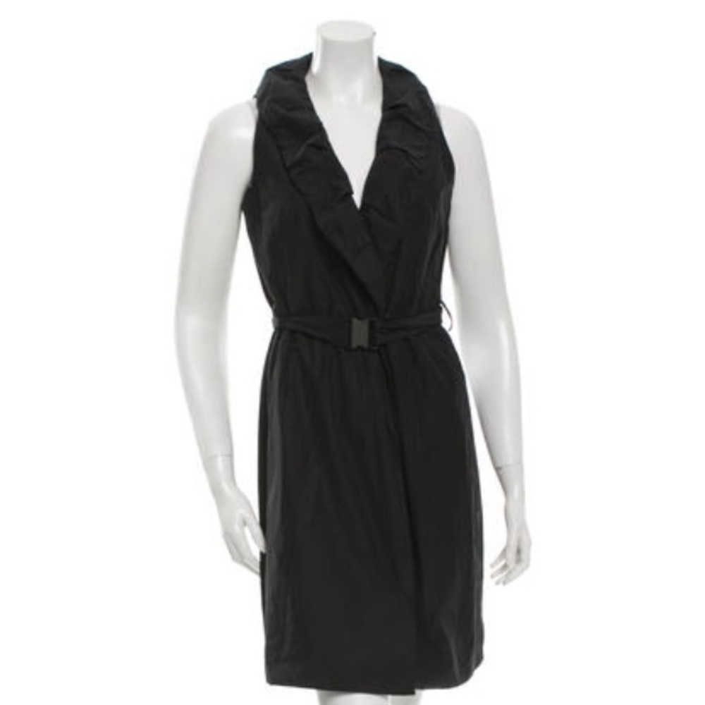 Akris Punto trench faux wrap dress