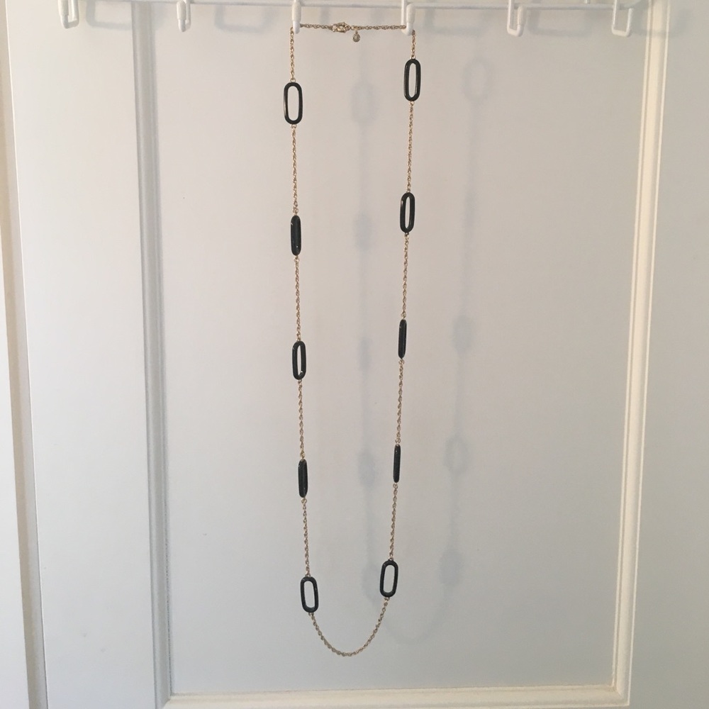 Gold and black J. Crew necklace
