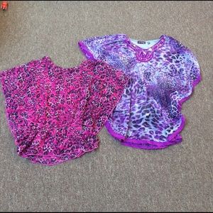 2 sheer girls shirts