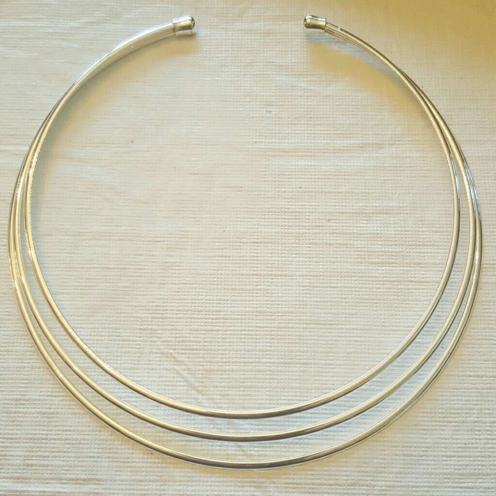 Triple Strand Choker / Collar Necklace