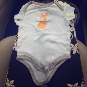 Woodland themed fox onesie as 0-3 months