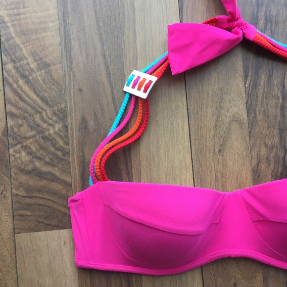 Vintage style neon bikini top - Picture 2 of 3