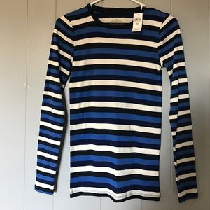 Ann Taylor stripe long sleeve shirt