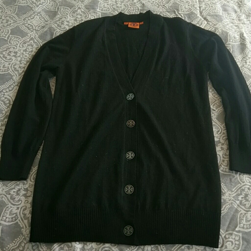 Tory Burch oversize cardigan, black, M