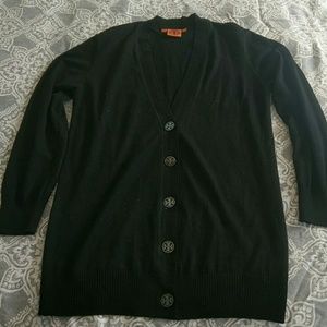 Tory Burch oversize cardigan, black, M